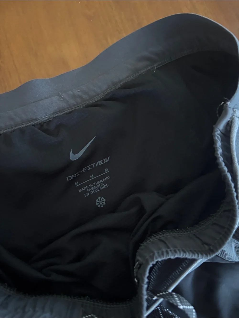 Nike Trail Second Sunrise Dri-Fit ADV Brief-Lined Running Shorts Black and Gray